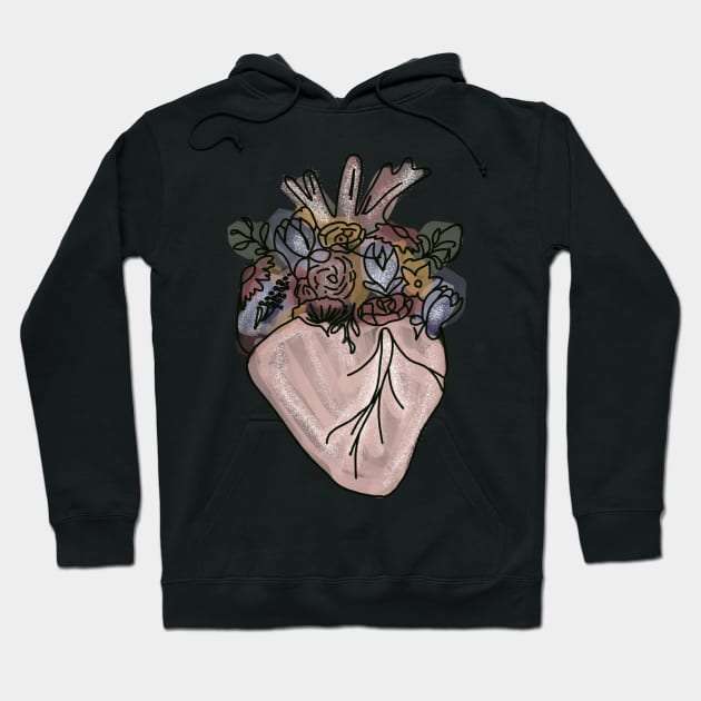 Anatomical Heart/ medicine/ surgery/flower/doctor Hoodie by emmamarlene